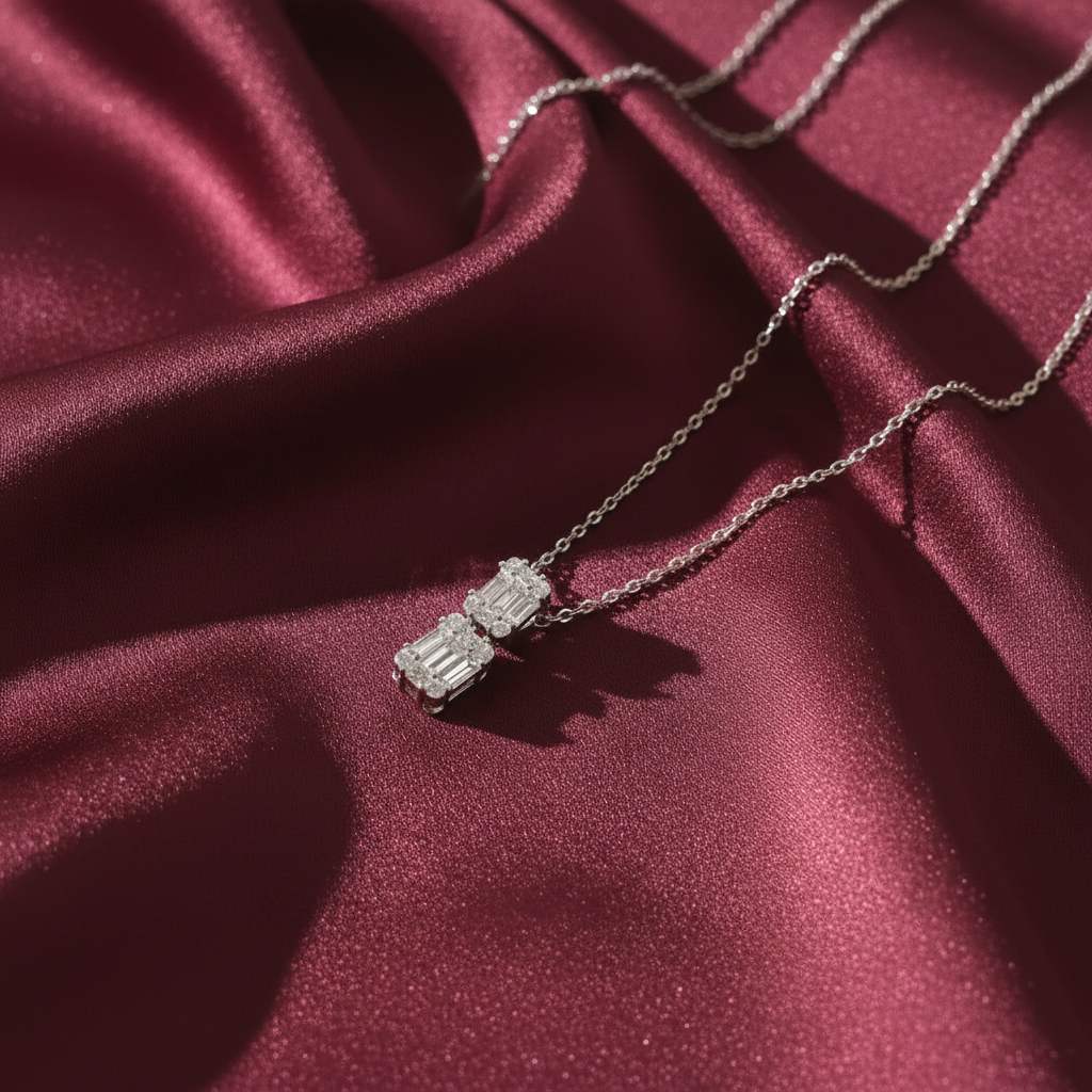 Baguette necklace