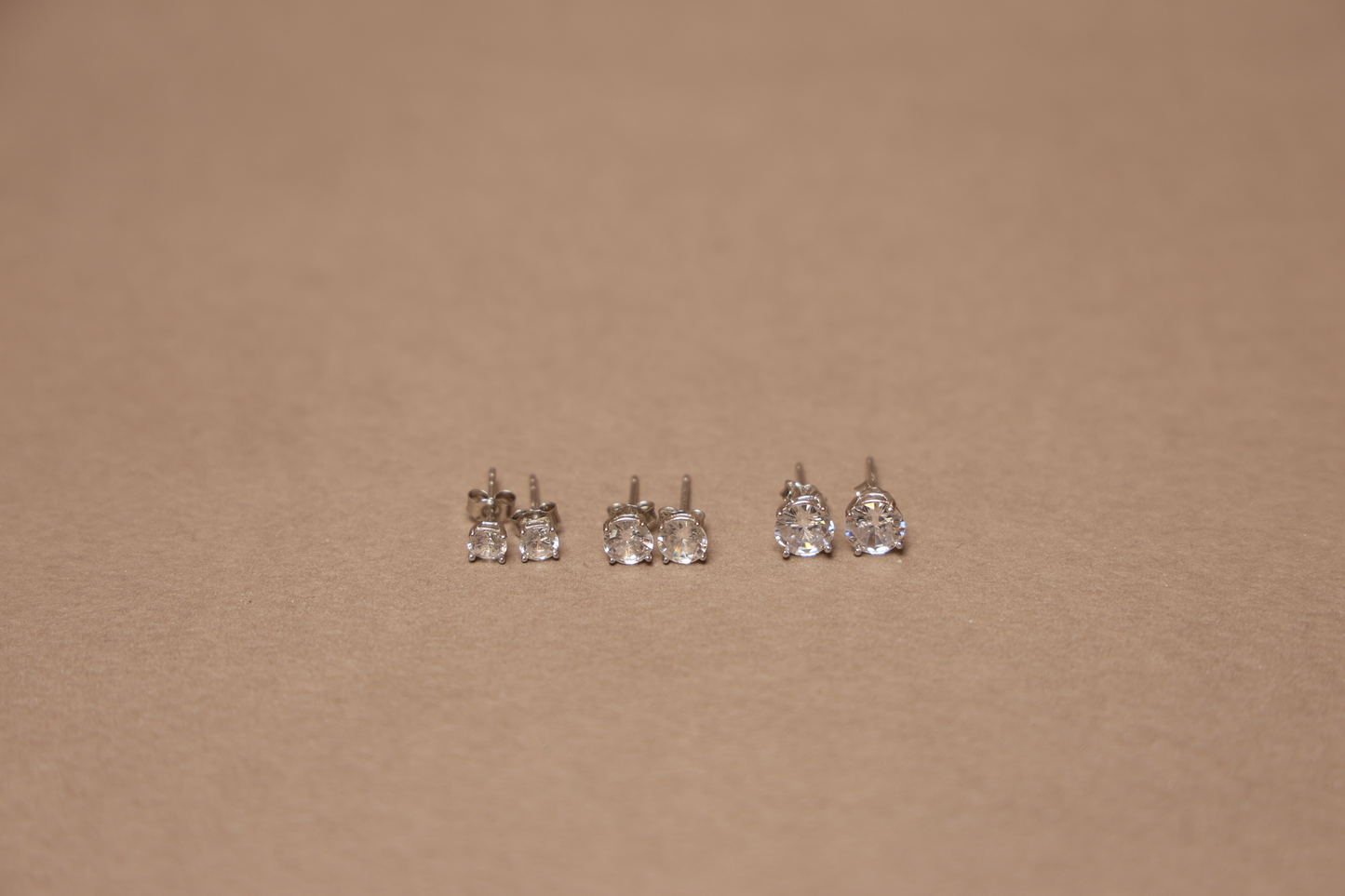 Silver Sparkle Studs