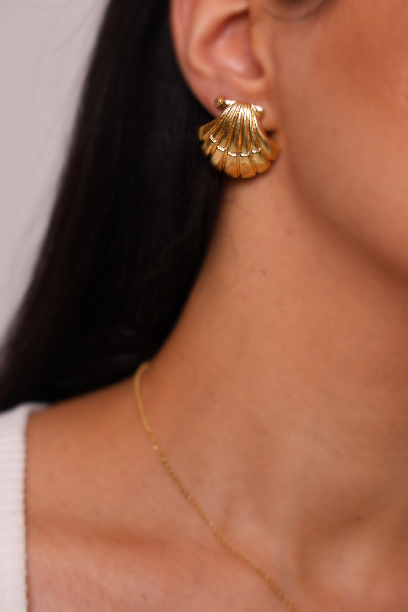 Golden Shell Earrings