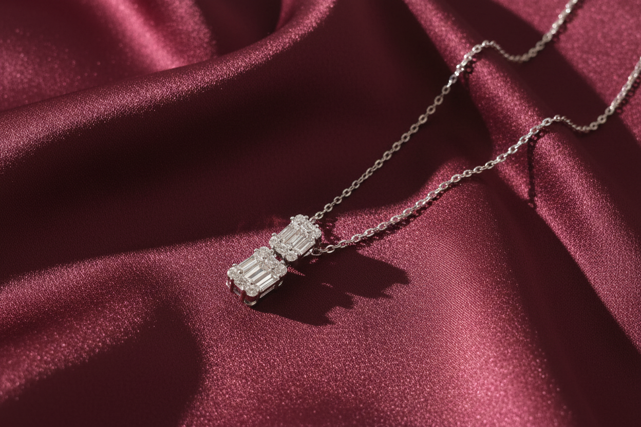 Baguette necklace