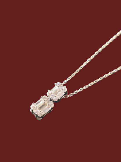 Baguette necklace